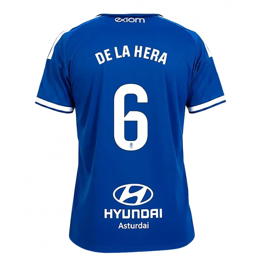 Danxen Homem Camisola Óscar De La Hera #6 Azul Médio Branco Principal 2026/27 Camisa Brasil