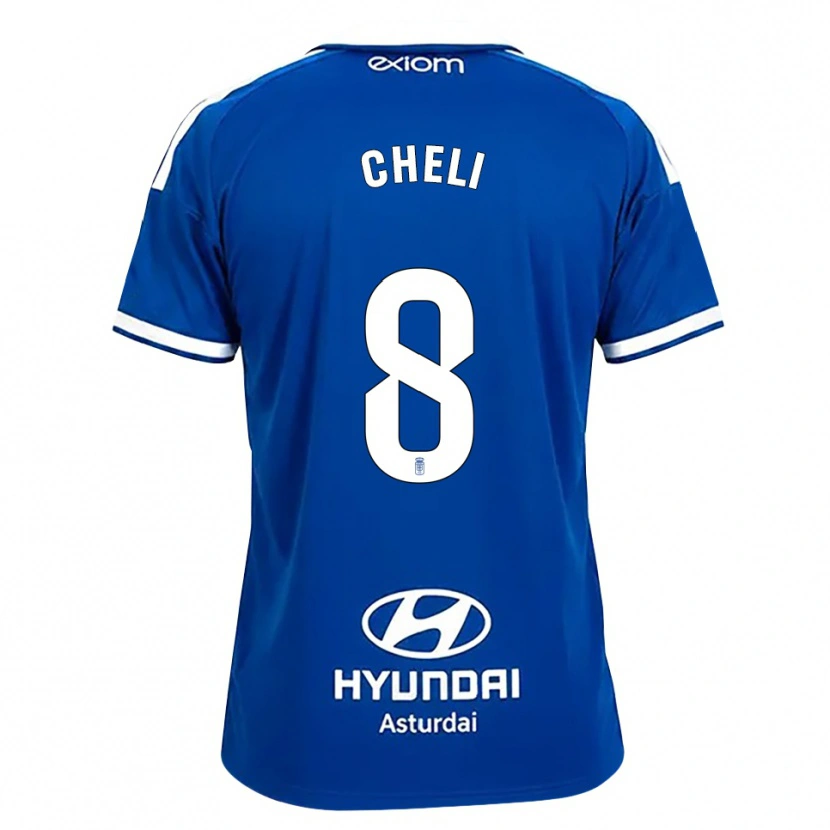Danxen Homem Camisola Cheli Pereda #8 Azul Médio Branco Principal 2026/27 Camisa Brasil
