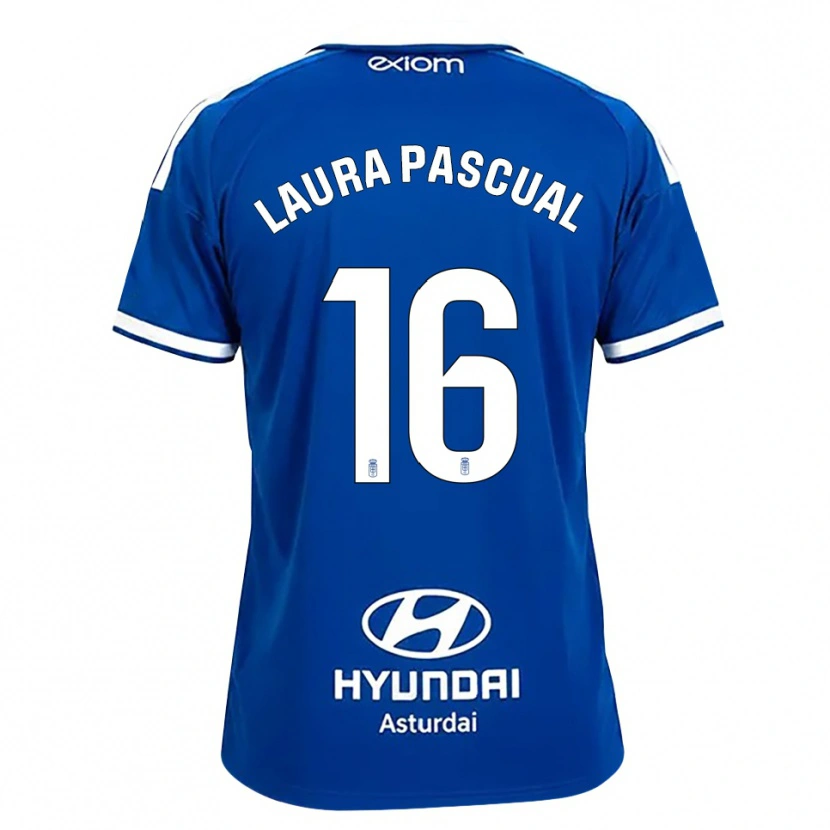 Danxen Homem Camisola Laura Pascual #16 Azul Médio Branco Principal 2026/27 Camisa Brasil