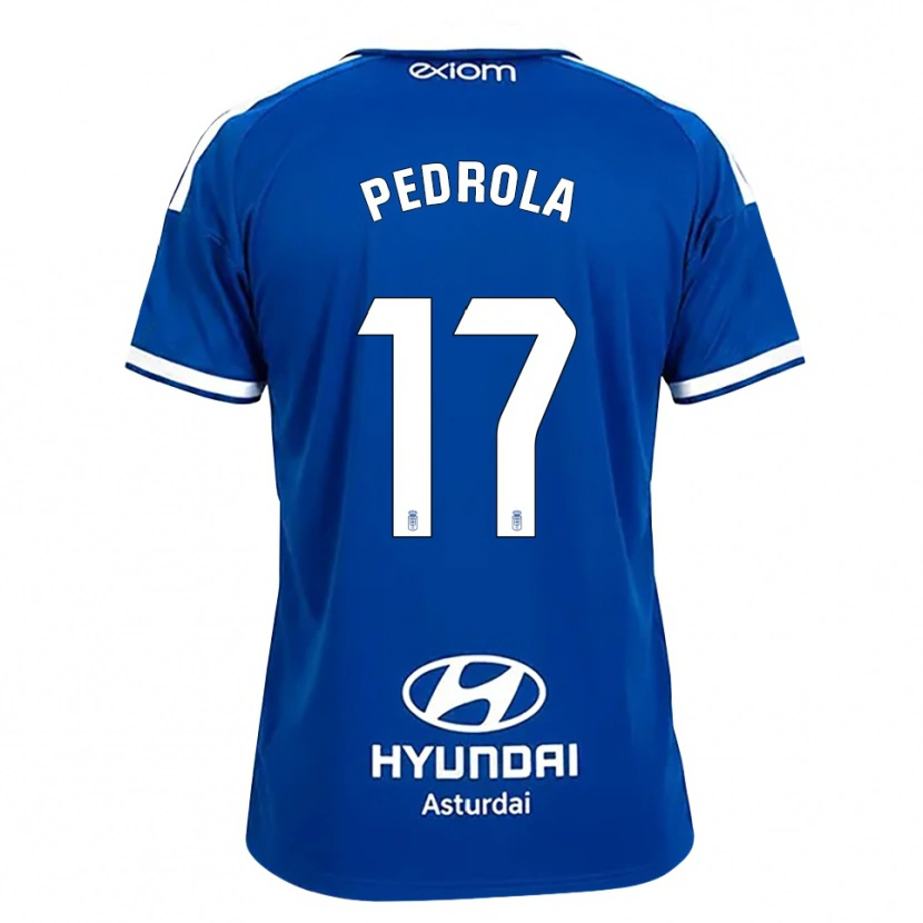 Danxen Homem Camisola Estanis Pedrola #17 Azul Médio Branco Principal 2026/27 Camisa Brasil