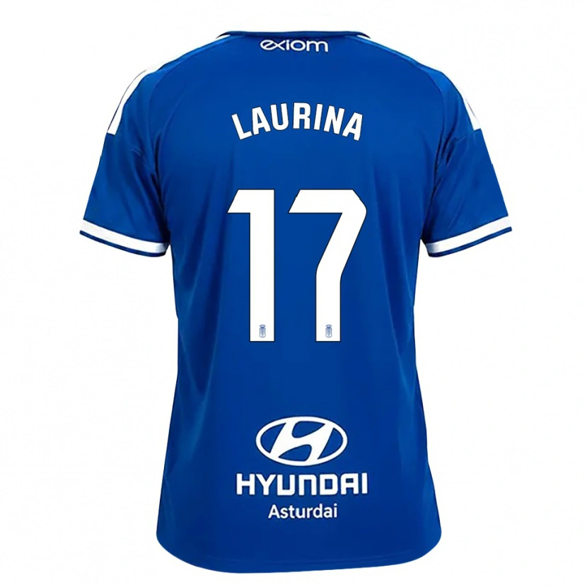 Danxen Homem Camisola Laura Gutiérrez #17 Azul Médio Branco Principal 2026/27 Camisa Brasil
