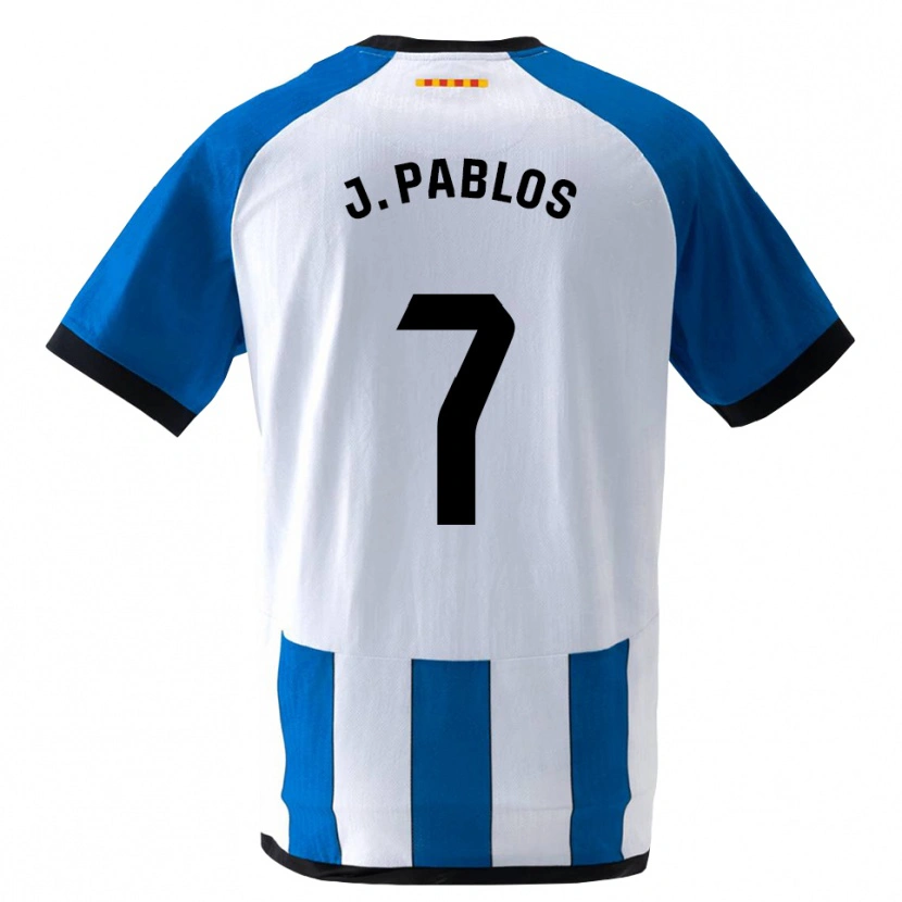 Danxen Homem Camisola Judith Pablos Garrido #7 Azul Real Branco Principal 2026/27 Camisa Brasil