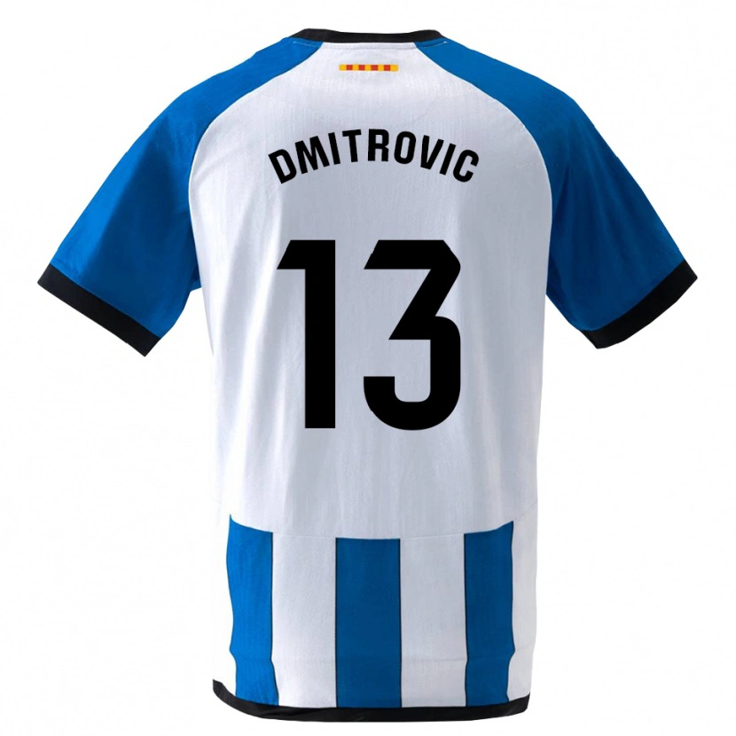 Danxen Homem Camisola Marko Dmitrovic #13 Azul Real Branco Principal 2026/27 Camisa Brasil