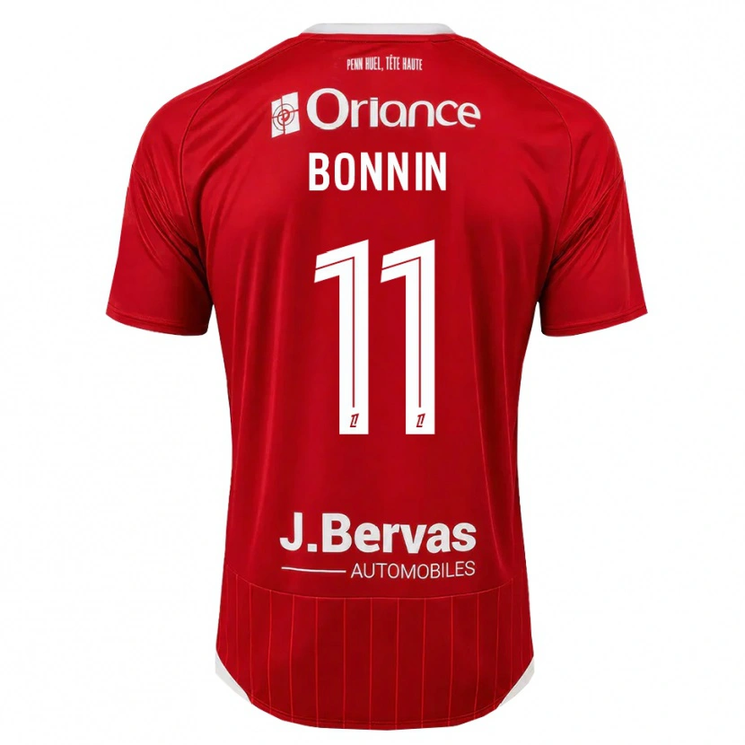 Danxen Homem Camisola Lilian Bonnin #11 Branco Vermelho Principal 2026/27 Camisa Brasil