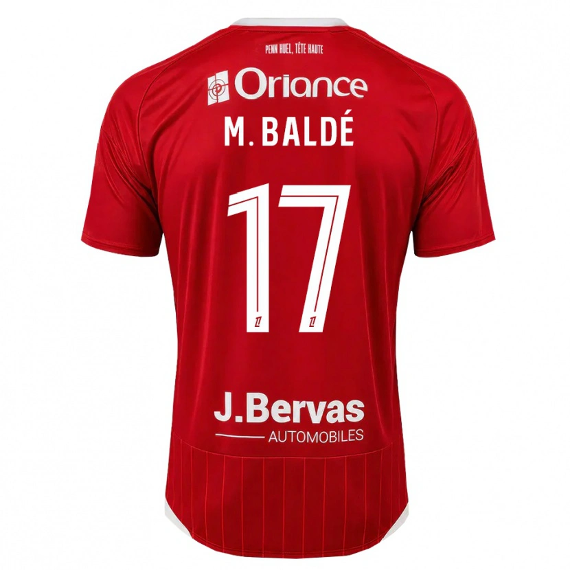 Danxen Homem Camisola Mama Baldé #17 Branco Vermelho Principal 2026/27 Camisa Brasil