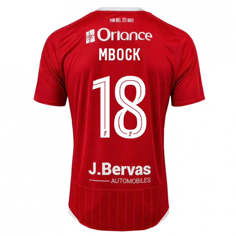 Danxen Homem Camisola Hianga'a Mbock #18 Branco Vermelho Principal 2026/27 Camisa Brasil