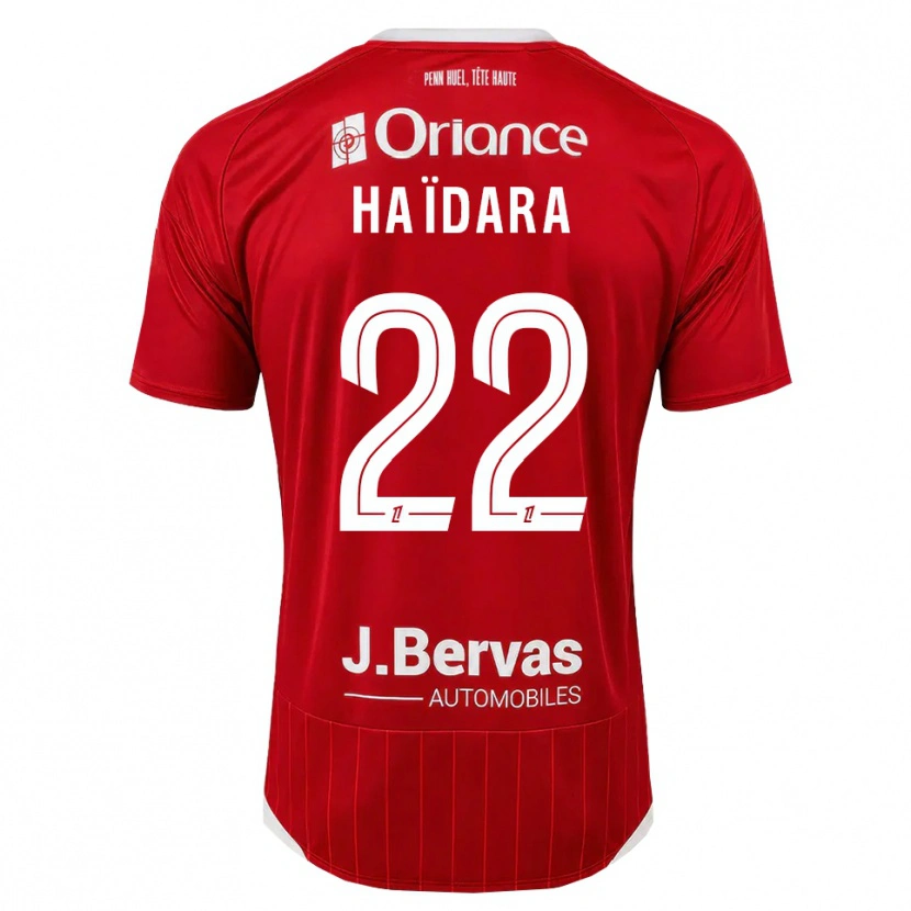 Danxen Homem Camisola Massadio Haidara #22 Branco Vermelho Principal 2026/27 Camisa Brasil