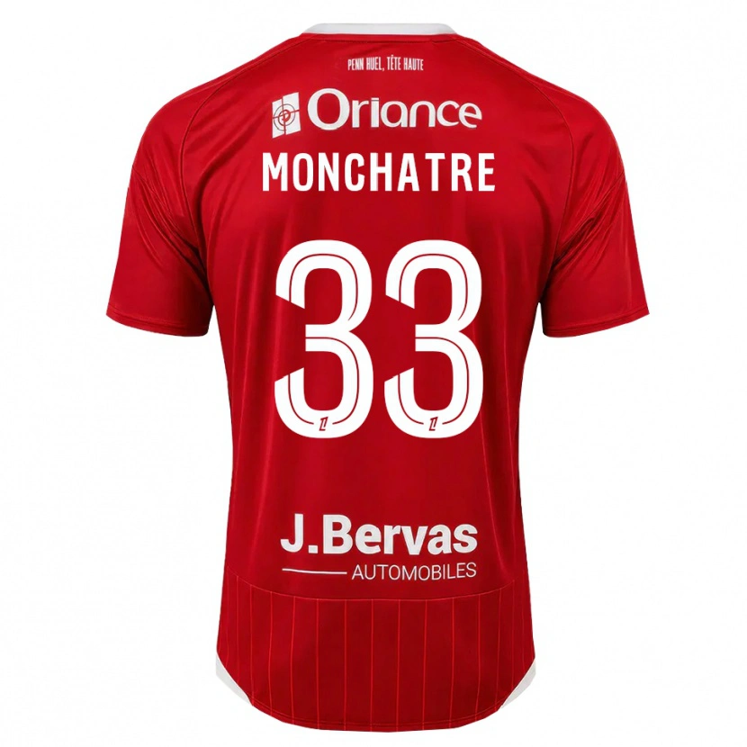 Danxen Homem Camisola Enzo Monchatre #33 Branco Vermelho Principal 2026/27 Camisa Brasil