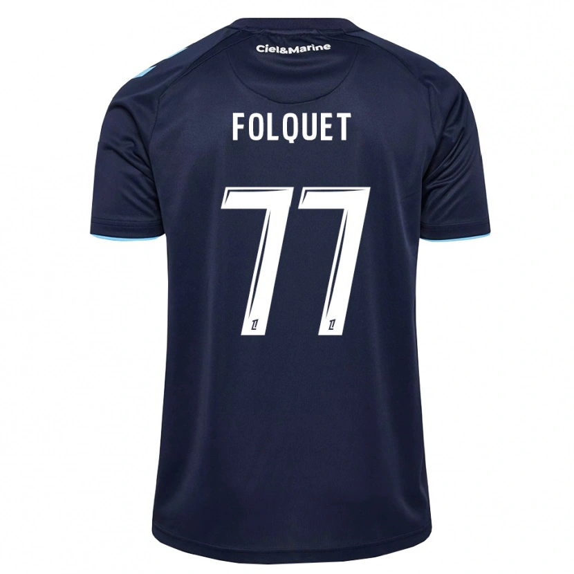 Danxen Homem Camisola Magnaba Folquet #77 Azul Centáurea Azul Meia-Noite Principal 2026/27 Camisa Brasil