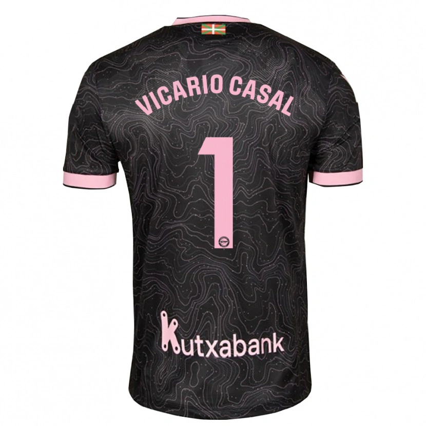 Danxen Homem Camisola Jimena Vicario Casal #1 Preto Rosa Alternativa 2026/27 Camisa Brasil
