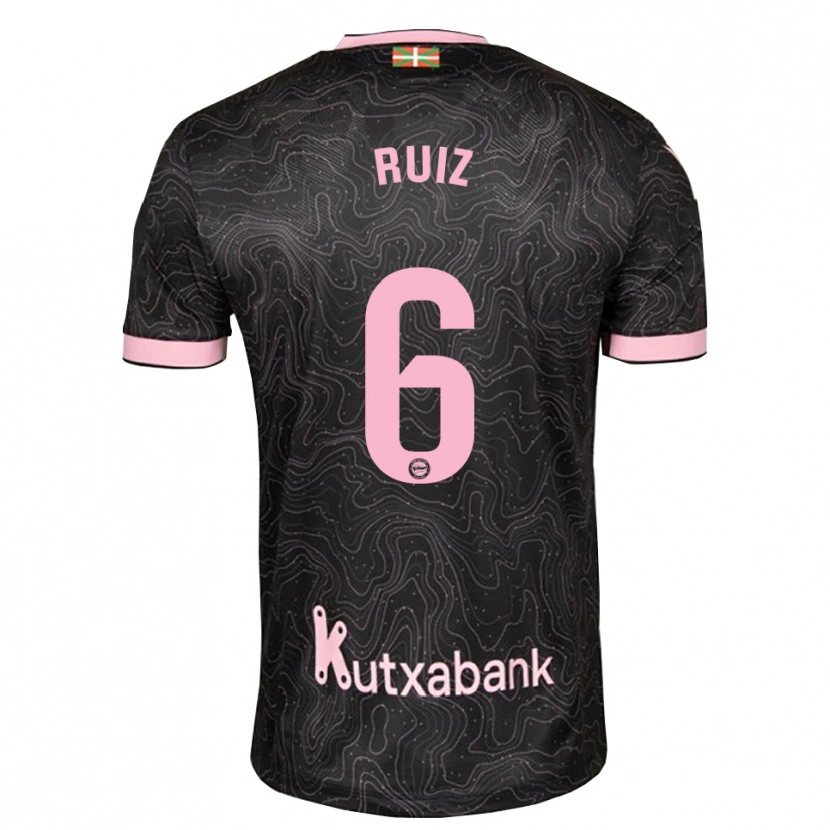 Danxen Homem Camisola Markel Ruiz #6 Preto Rosa Alternativa 2026/27 Camisa Brasil