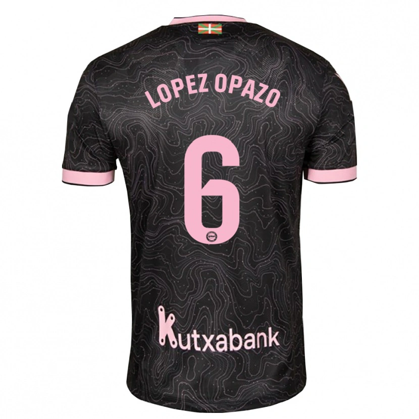 Danxen Homem Camisola Nayadet Zulema Lopez Opazo #6 Preto Rosa Alternativa 2026/27 Camisa Brasil