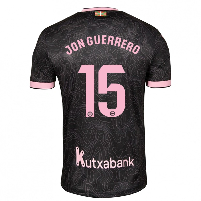 Danxen Homem Camisola Julen Jon Guerrero #15 Preto Rosa Alternativa 2026/27 Camisa Brasil