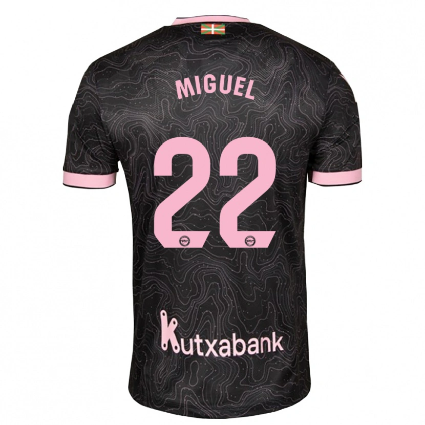 Danxen Homem Camisola Miguel Rodríguez #22 Preto Rosa Alternativa 2026/27 Camisa Brasil