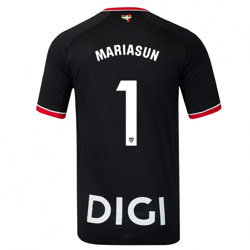 Danxen Homem Camisola María Asunción Quiñones Goikoetxea #1 Preto Branco Vermelho Alternativa 2026/27 Camisa Brasil