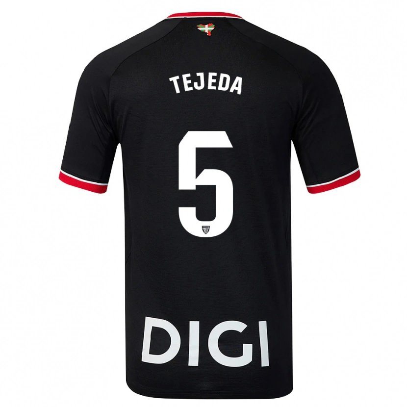 Danxen Homem Camisola Diego Tejeda #5 Preto Branco Vermelho Alternativa 2026/27 Camisa Brasil