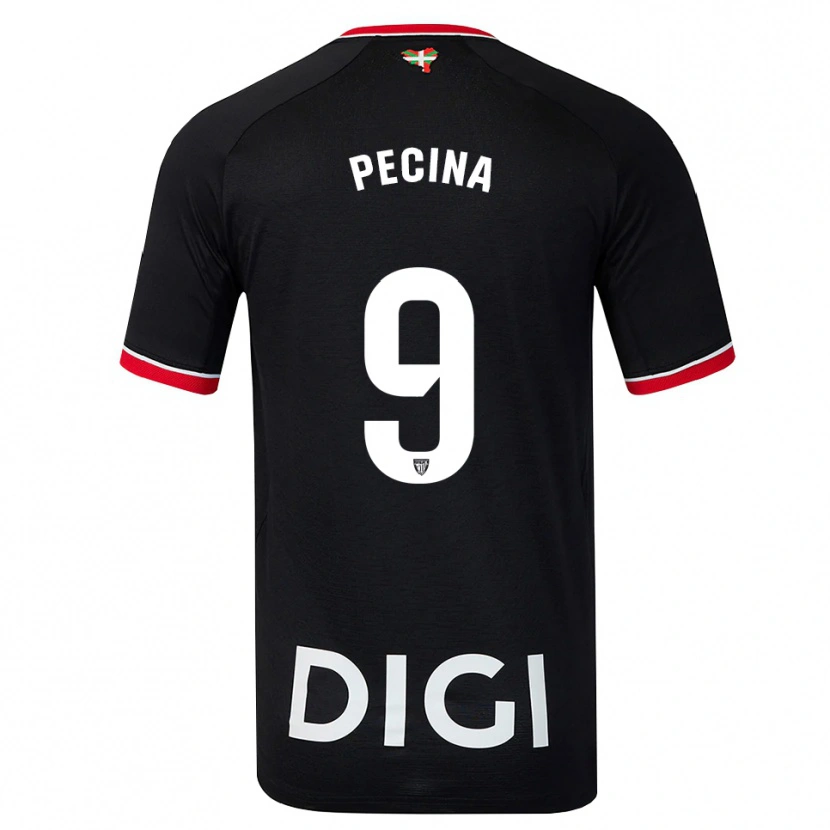 Danxen Homem Camisola Ander Peciña #9 Preto Branco Vermelho Alternativa 2026/27 Camisa Brasil