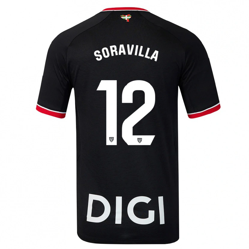 Danxen Homem Camisola Ander Soravilla #12 Preto Branco Vermelho Alternativa 2026/27 Camisa Brasil