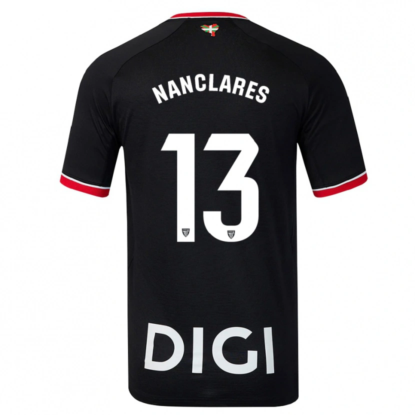 Danxen Homem Camisola Adriana Nanclares Romero #13 Preto Branco Vermelho Alternativa 2026/27 Camisa Brasil