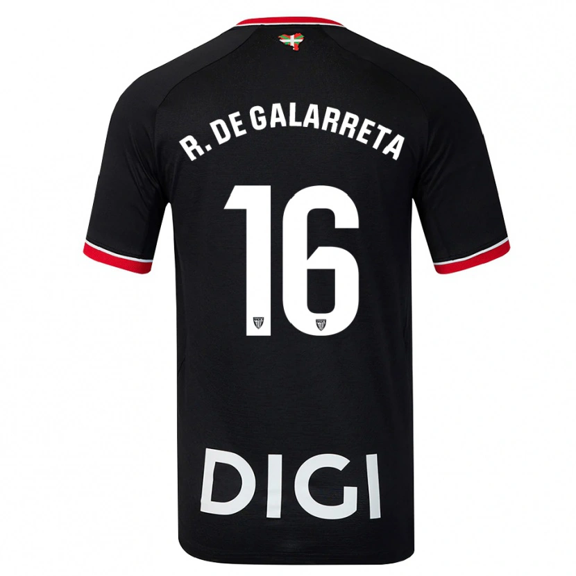 Danxen Homem Camisola Iñigo Ruiz De Galarreta #16 Preto Branco Vermelho Alternativa 2026/27 Camisa Brasil