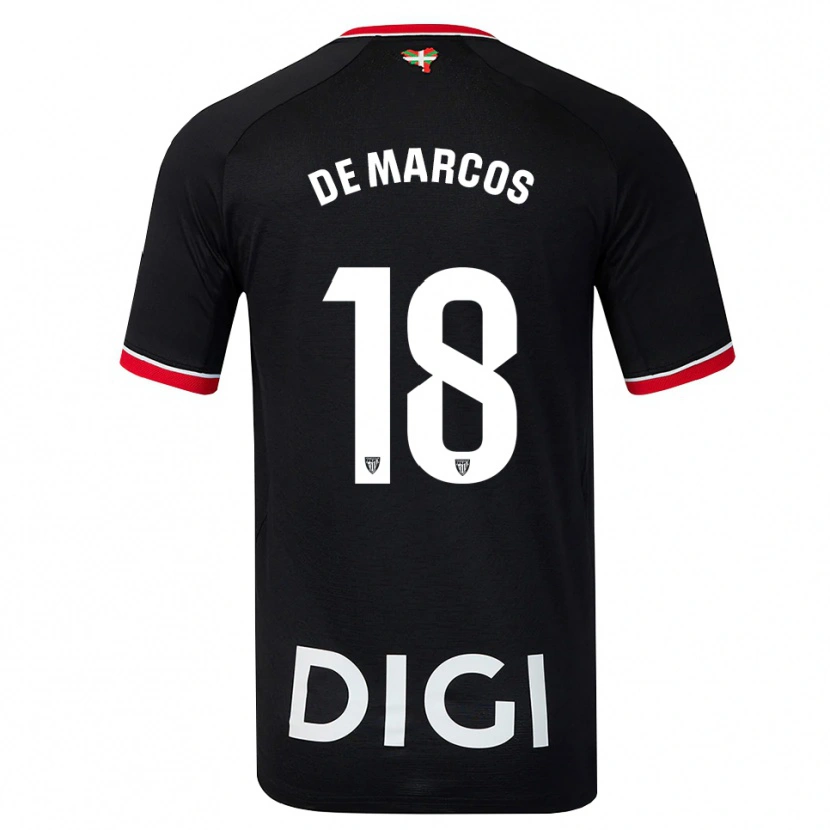 Danxen Homem Camisola Oscar De Marcos #18 Preto Branco Vermelho Alternativa 2026/27 Camisa Brasil