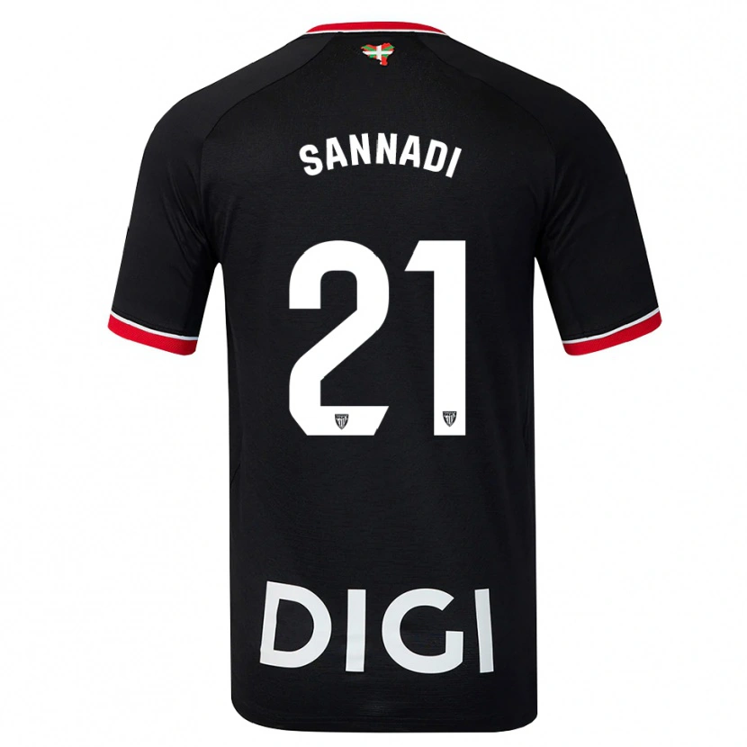 Danxen Homem Camisola Maroan Sannadi #21 Preto Branco Vermelho Alternativa 2026/27 Camisa Brasil