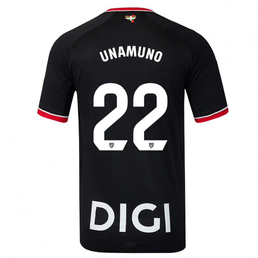 Danxen Homem Camisola Oier Unamuno #22 Preto Branco Vermelho Alternativa 2026/27 Camisa Brasil