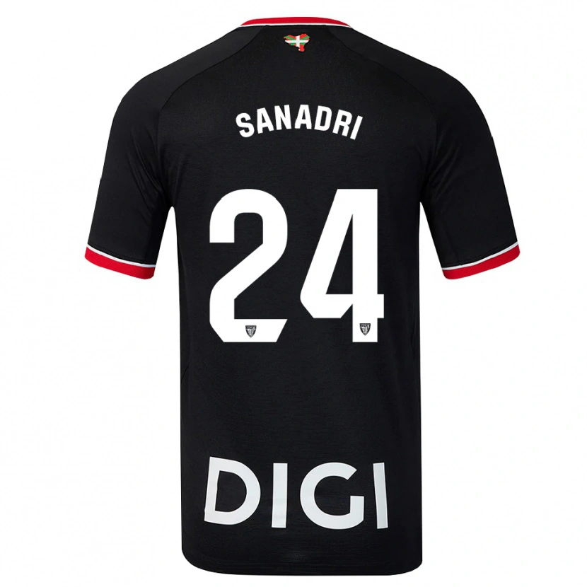 Danxen Homem Camisola Sanadri #24 Preto Branco Vermelho Alternativa 2026/27 Camisa Brasil
