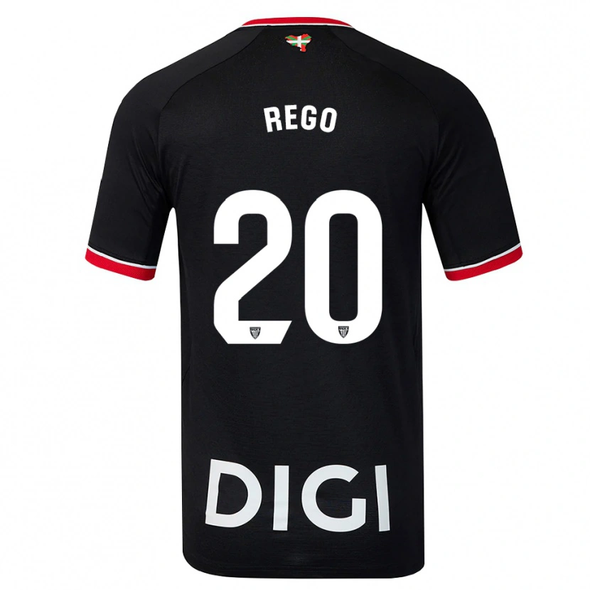 Danxen Homem Camisola Alejandro Rego #20 Preto Branco Vermelho Alternativa 2026/27 Camisa Brasil