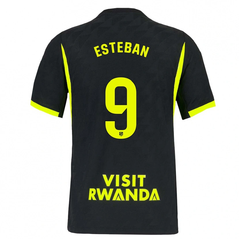 Danxen Homem Camisola Sergio Esteban #9 Verde Brilhante Preto Alternativa 2026/27 Camisa Brasil