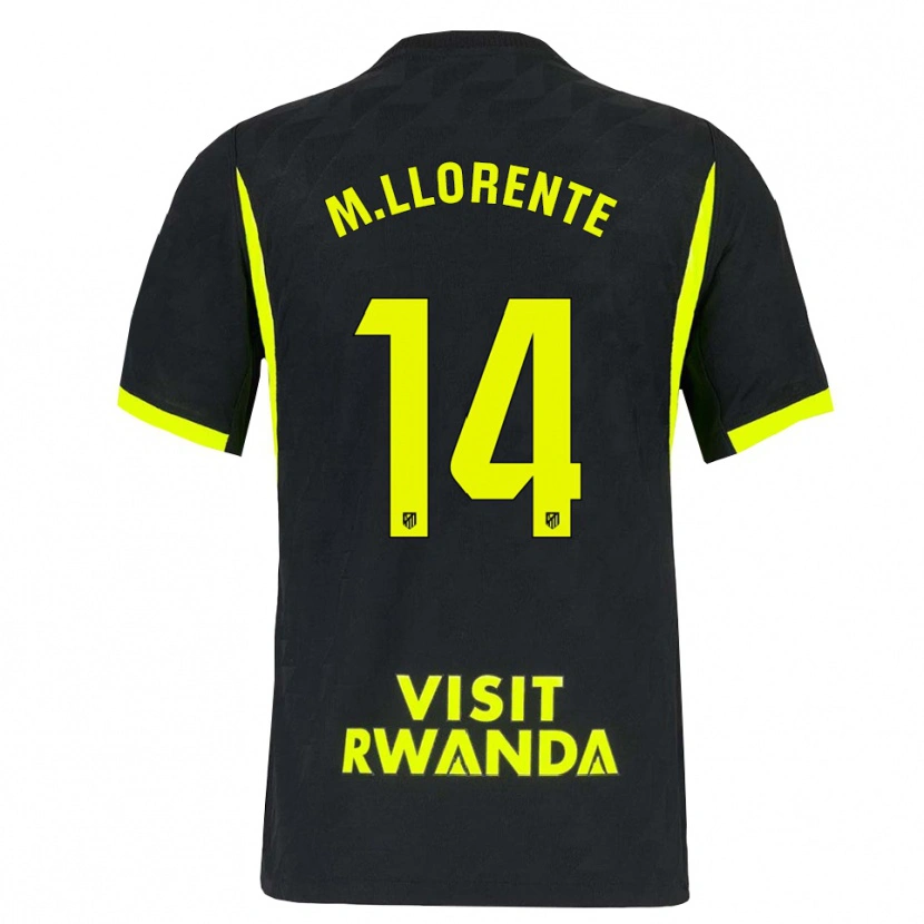 Danxen Homem Camisola Marcos Llorente #14 Verde Brilhante Preto Alternativa 2026/27 Camisa Brasil