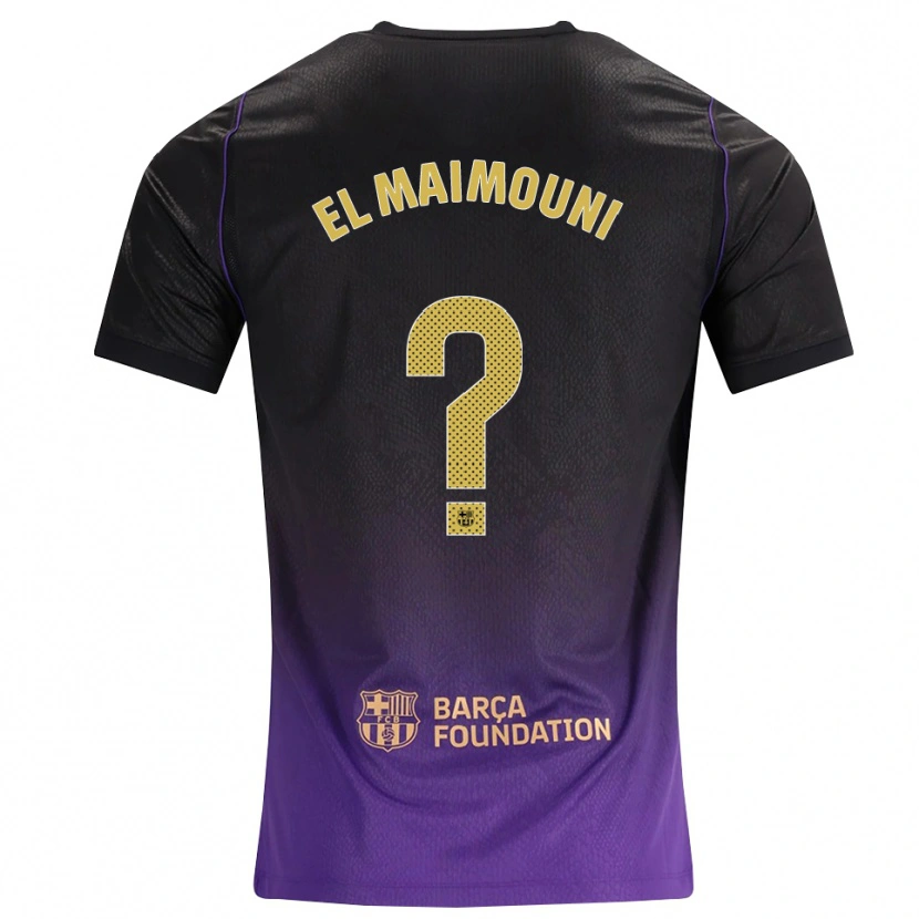 Danxen Homem Camisola Mahdi El Maimouni #0 Roxo Amarelo Preto Alternativa 2026/27 Camisa Brasil