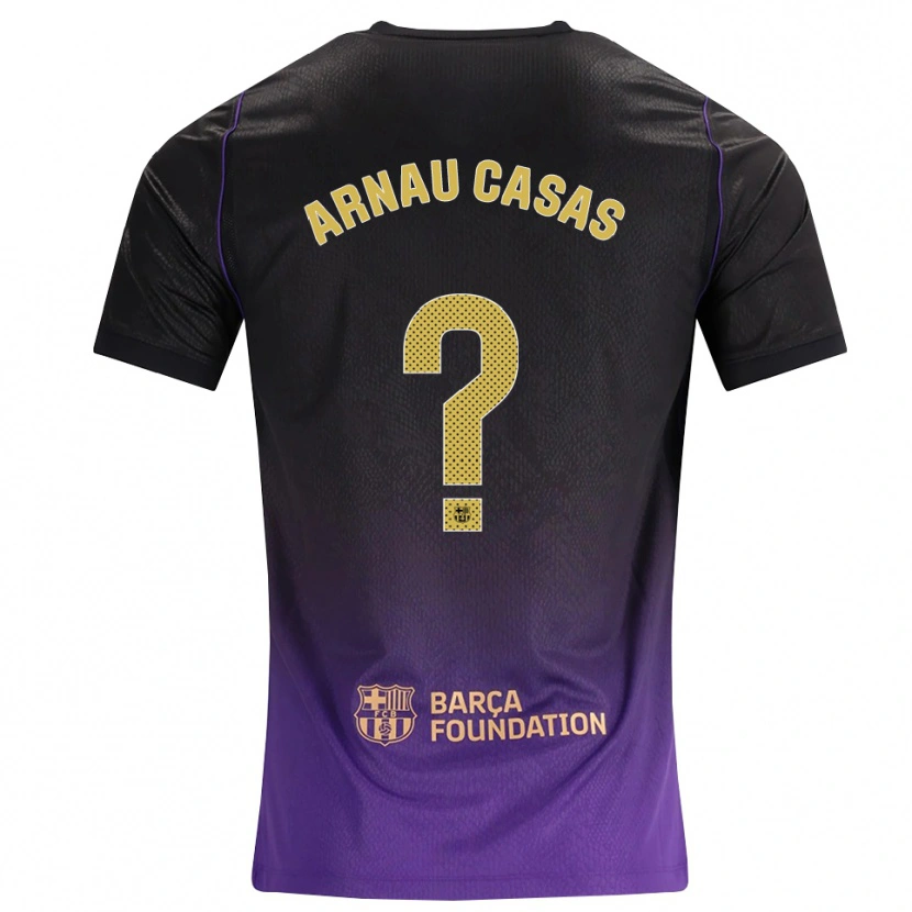 Danxen Homem Camisola Arnau Casas #0 Roxo Amarelo Preto Alternativa 2026/27 Camisa Brasil