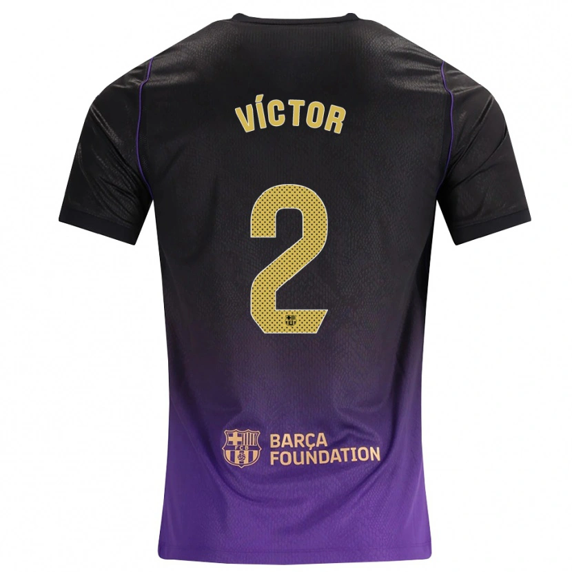 Danxen Homem Camisola Guillem Víctor #2 Roxo Amarelo Preto Alternativa 2026/27 Camisa Brasil