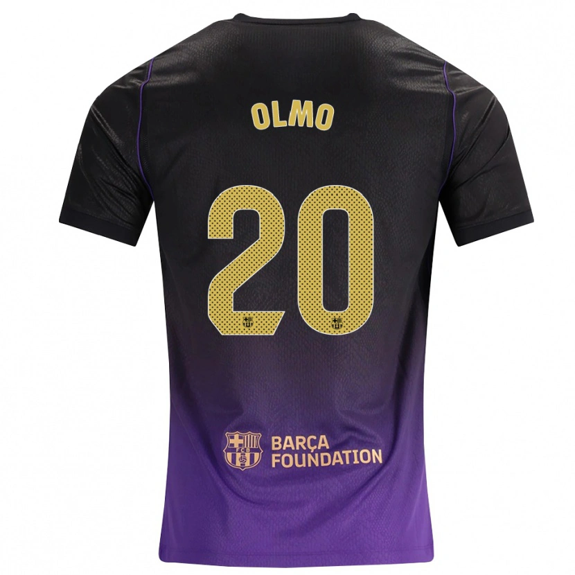 Danxen Homem Camisola Dani Olmo #20 Roxo Amarelo Preto Alternativa 2026/27 Camisa Brasil
