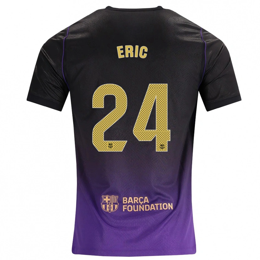 Danxen Homem Camisola Eric García #24 Roxo Amarelo Preto Alternativa 2026/27 Camisa Brasil
