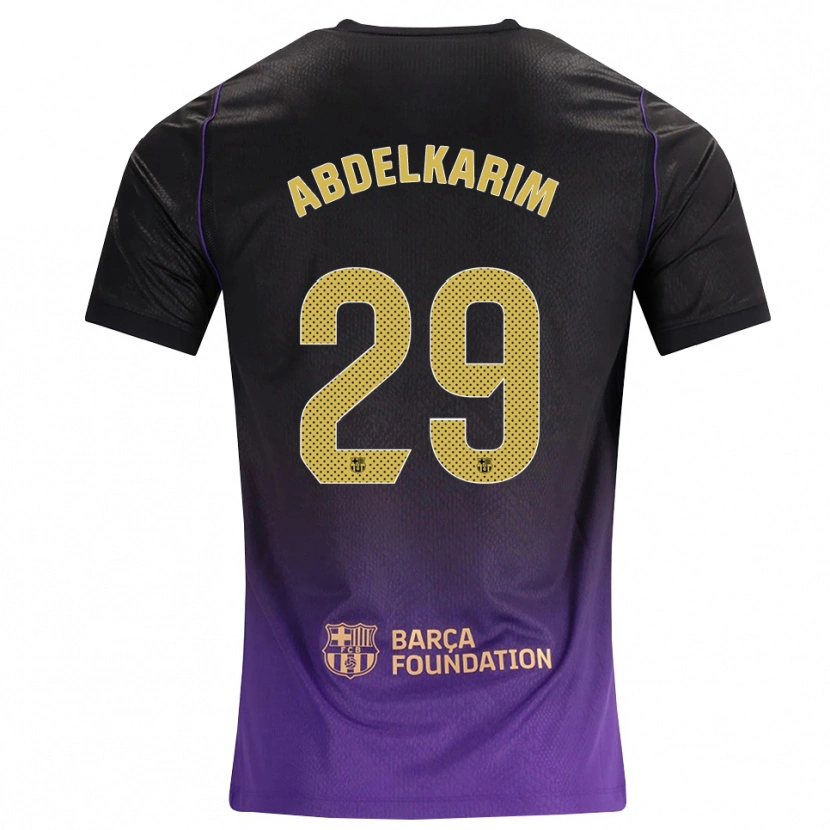 Danxen Homem Camisola Hamza Abdelkarim #29 Roxo Amarelo Preto Alternativa 2026/27 Camisa Brasil