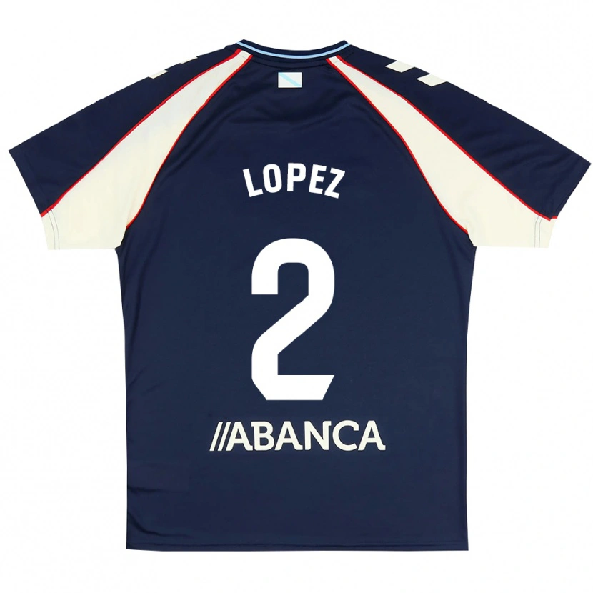 Danxen Homem Camisola Iván López #2 Azul Real Vermelho Branco Alternativa 2026/27 Camisa Brasil