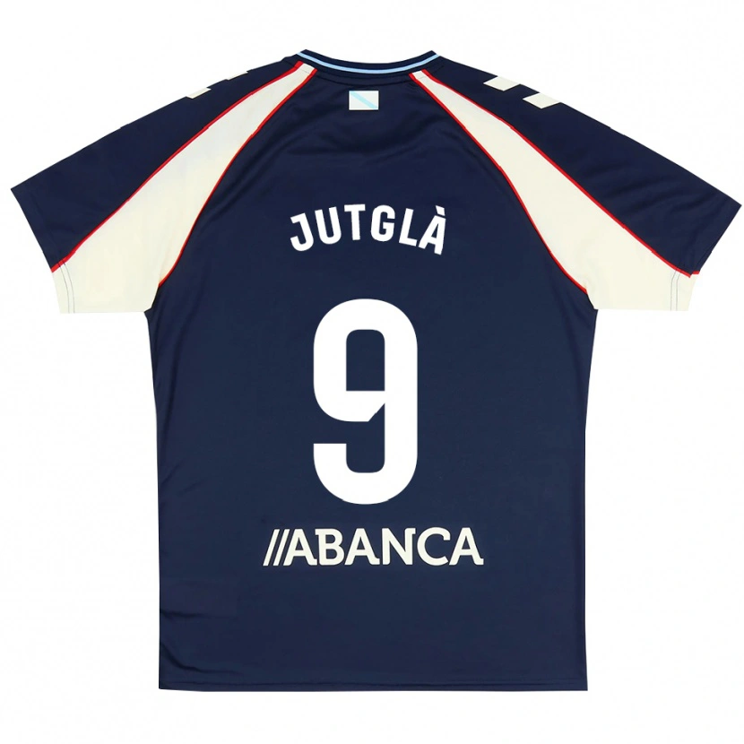 Danxen Homem Camisola Ferran Jutglà #9 Azul Real Vermelho Branco Alternativa 2026/27 Camisa Brasil