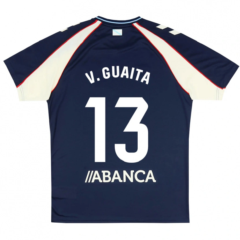 Danxen Homem Camisola Vicente Guaita #13 Azul Real Vermelho Branco Alternativa 2026/27 Camisa Brasil