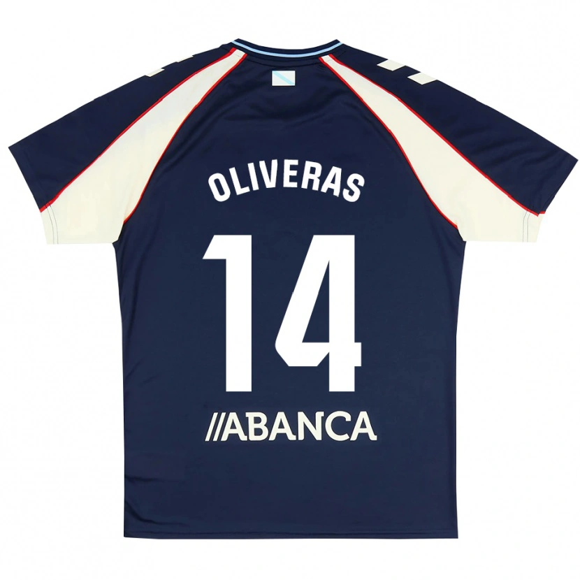 Danxen Homem Camisola Jan Oliveras #14 Azul Real Vermelho Branco Alternativa 2026/27 Camisa Brasil