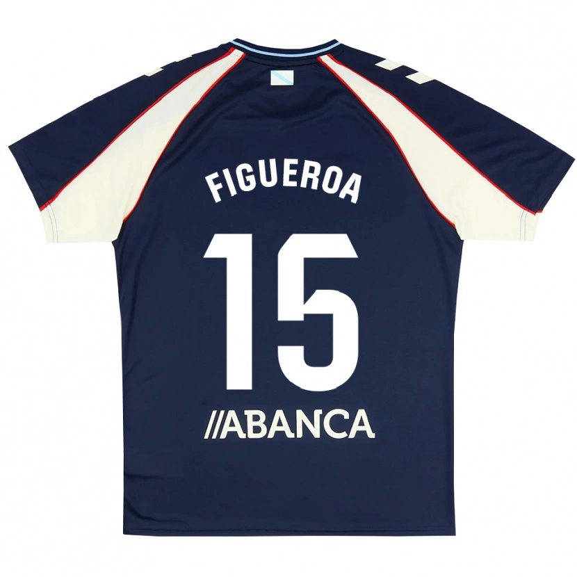 Danxen Homem Camisola María Figueroa #15 Azul Real Vermelho Branco Alternativa 2026/27 Camisa Brasil