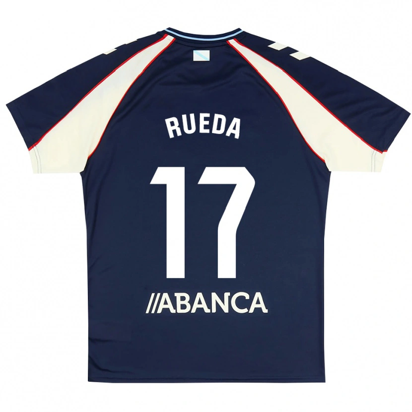 Danxen Homem Camisola Javi Rueda #17 Azul Real Vermelho Branco Alternativa 2026/27 Camisa Brasil