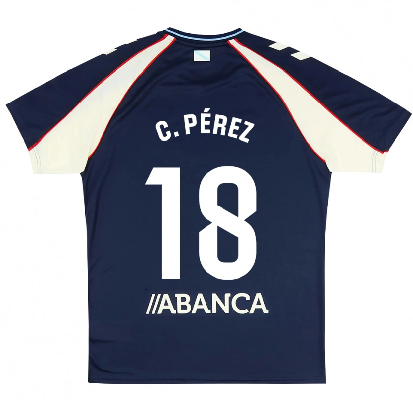 Danxen Homem Camisola Carles Pérez #18 Azul Real Vermelho Branco Alternativa 2026/27 Camisa Brasil