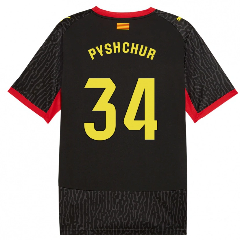 Danxen Homem Camisola Oleksandr Pyshchur #34 Preto Amarelo Vermelho Alternativa 2026/27 Camisa Brasil