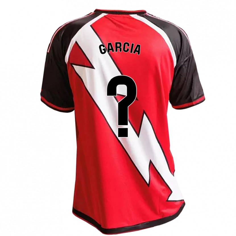 Danxen Homem Camisola David García #0 Vermelho Preto Branco Alternativa 2026/27 Camisa Brasil