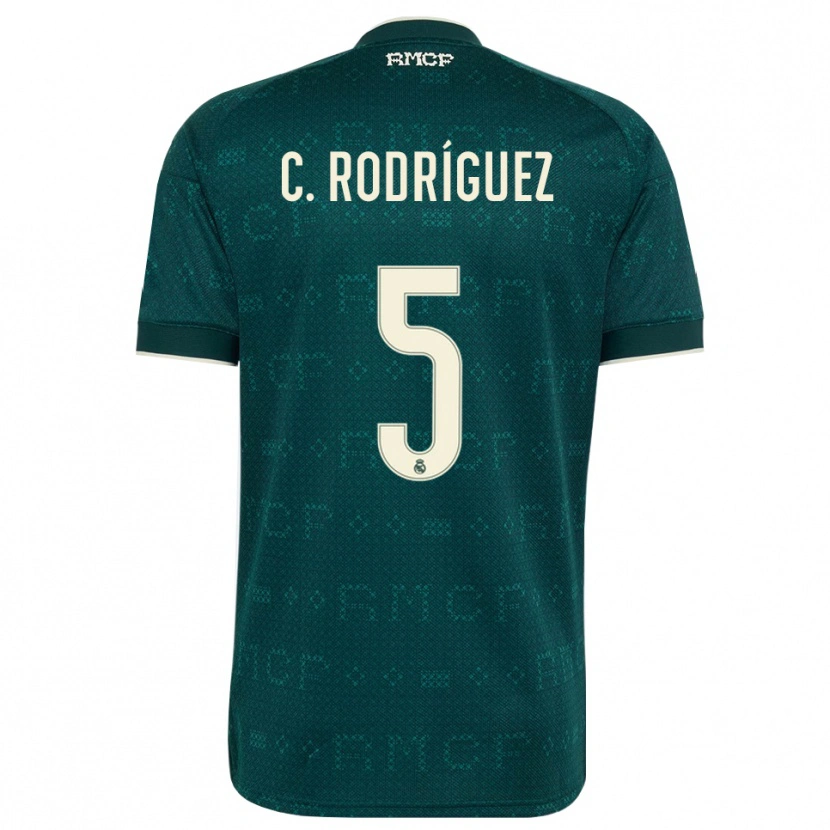 Danxen Homem Camisola Carlos Rodríguez #5 Cinza Ardósia Escuro Branco Alternativa 2026/27 Camisa Brasil