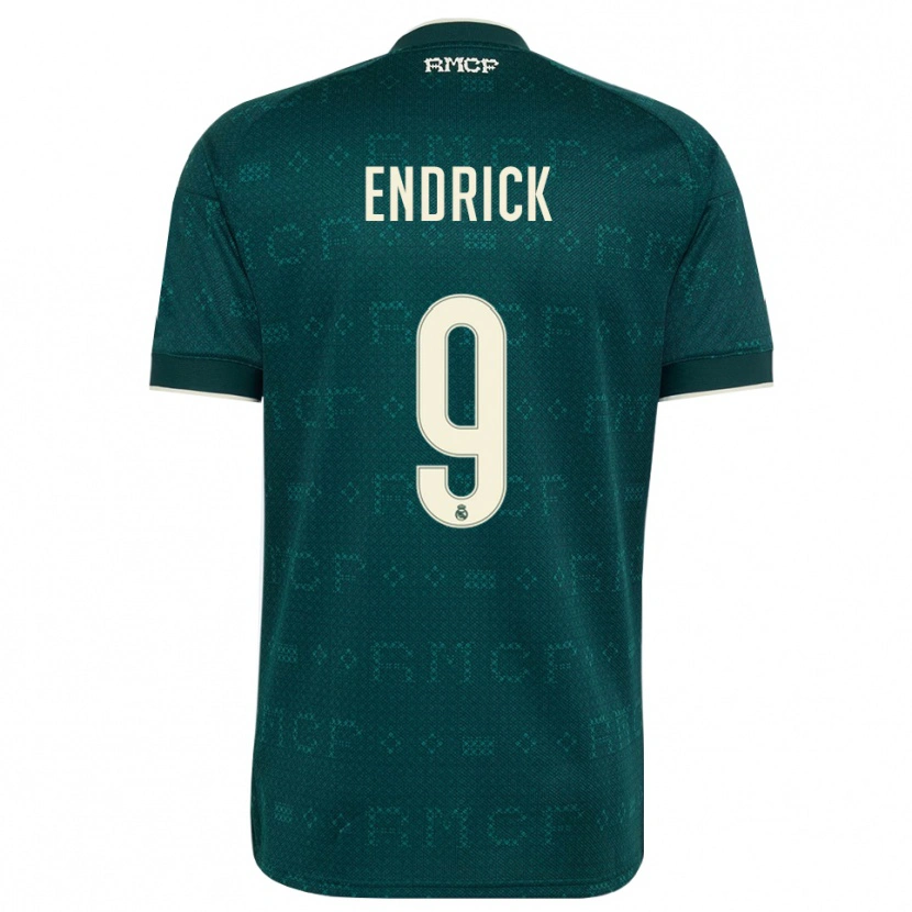 Danxen Homem Camisola Endrick Felipe Moreira De Sousa #9 Cinza Ardósia Escuro Branco Alternativa 2026/27 Camisa Brasil