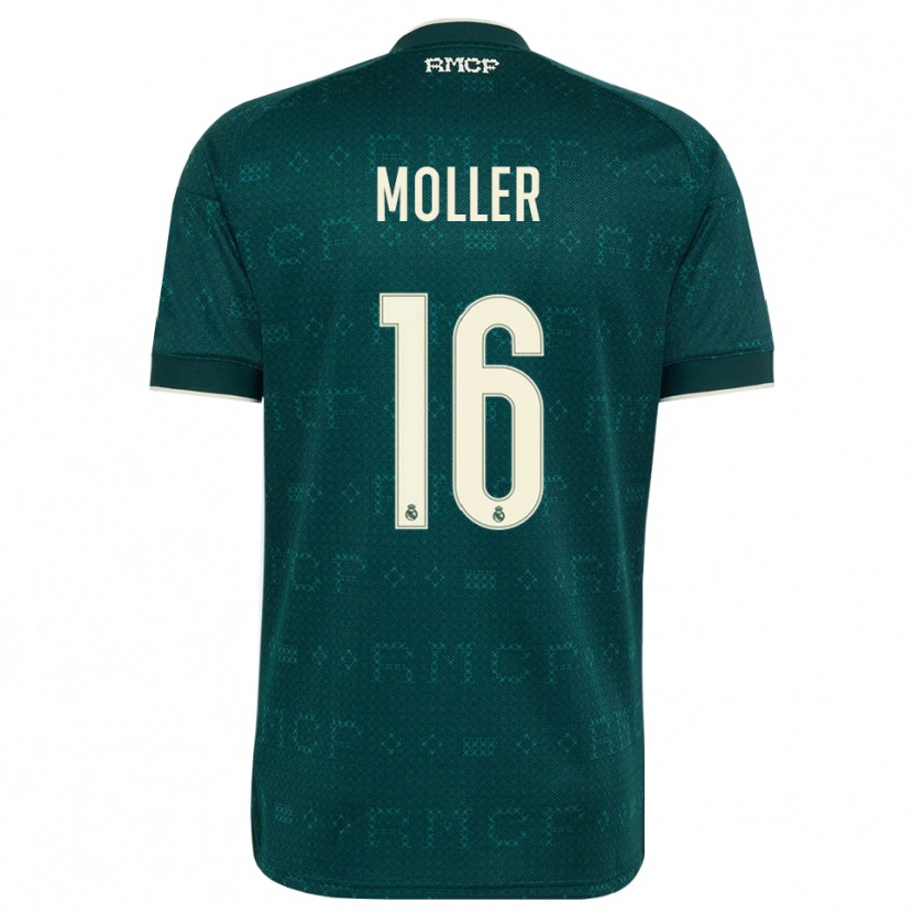 Danxen Homem Camisola Caroline Moller #16 Cinza Ardósia Escuro Branco Alternativa 2026/27 Camisa Brasil