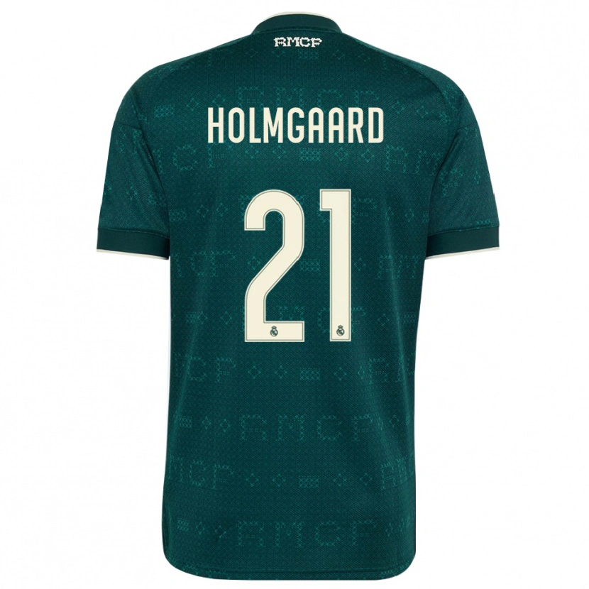 Danxen Homem Camisola Sara Rosted Holmgaard #21 Cinza Ardósia Escuro Branco Alternativa 2026/27 Camisa Brasil